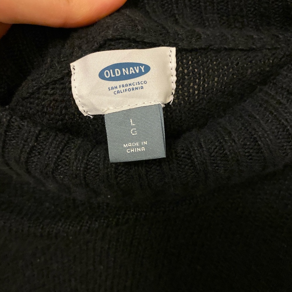 Black Ruffle Sweater - Picture 3 of 3
